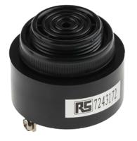 171-0888 RS PRO 97dB Panel Mount Continuous Internal Piezo Buzzer, 43 (Dia.) x 20mm, 4V dc Min, 28V dc Max