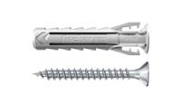 568208 Fischer Fixings Grey Nylon Wall Plug, 40mm Length, 8mm Fixing Hole Diameter