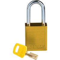 150288 Brady LOTO-99 Key Weatherproof Aluminium Padlock, 6.35mm Shackle, 38.00mm Body