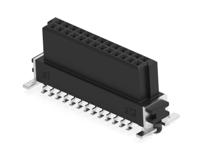 154718-e ERNI 154718 Series Vertical Surface PCB Header, 26 Contact(s), 1.27 mm Pitch, 2 Row, Shrouded