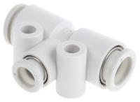 kq2t08-06a SMC KQ2 Series Tee Tube-to-Tube Adaptor Push In 6 mm, Push In 8 mm to Push In 8 mm, Tube-to-Tube Connection Style