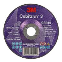 7100305445 3M 93314 Ceramic Cutting Disc, 100mm x 3.2mm Thick, 36+ Grade, 10 in pack
