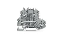 2002-2201 WAGO  TOPJOB S, 2002 Series Grey, 2.5mm², Double-Level, Push-In Cage Clamp Termination, ATEX, IECEx