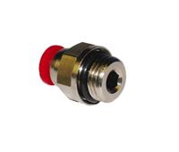 c02250605 Norgren Pneufit C Series Straight Threaded Adaptor, M5 Male to Push In 6 mm, Threaded-to-Tube Connection Style, C0225