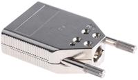 8655mh0911lf Amphenol FCI 8655MH Series Die Cast Zinc D-sub Connector Backshell, 9 Way, Strain Relief