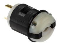 hbl2621 Hubbell USA Mains Plug, 30A Black, Cable Mount Nylon Screw, 250 V