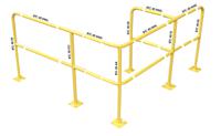 174-5916 RS PRO Yellow Steel Protection Barrier