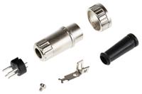 491-015 RS PRO 4 Pole Din Plug, 4A, 100 V ac, Bayonet, Male, Cable Mount