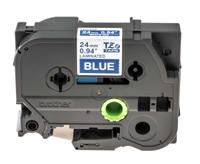 tze-555 Brother White on Blue Label Printer Tape, 8 m Length, 24 mm Width