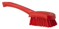 41924 Vikan Hard Bristle Red Scrubbing Brush, 36mm bristle length, Polyester bristle material