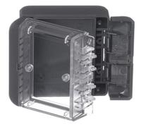 96021114-b-080805-pc-v0-g-7024 Bopla Bocube Series Graphite Grey Polycarbonate V0 Enclosure, IP66, IP68, IK07, Transparent Lid, 89 x 80 x 47mm