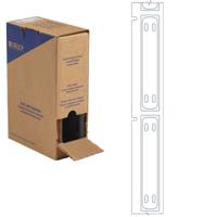 bm-10x60-7643-wt-l Brady B-7643 Black on White Cable Labels, 10.00 mm Width, 60.00mm Label Length, 10mm Label Width