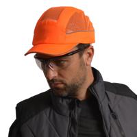 airc06v05str SURFLEX Orange Standard Peak Bump Cap, PPE Protective Material