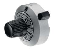 2696 TT ElectronicsBI 22.2mm Multiturn Dial for 6.35mm Shaft Splined,