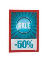 4872-03 Durable DURAFRAME® Red A4 Smooth and rigid Information Frame, 323mm Height, 236mm Width