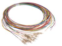 121-4223 RS PRO LC to Unterminated Simplex Multi Mode OM3 Fibre Optic Cable, 900μm, 2m
