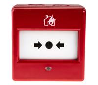 4920016full-0456x Eaton Red Break Glass Call Point, Break Glass Operated, Outdoor, Resettable, 87 x 87 x 53mm