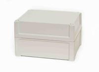 ta-241915-enclosure Fibox Grey ABS Enclosure, IP65, IK07, Grey Lid, 240 x 191 x 147mm