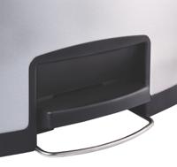 1901985 Rubbermaid Commercial Products Slim Jim 30L Silver Pedal Stainless Steel Waste Bin