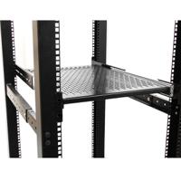 unisldshf19 StarTech.com Black Shelf, 2U, 22.7kg Load, 452mm x 610mm