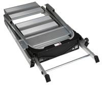 789-8517 RS PRO 3 Tread Aluminium Steps 0.66m Platform Height, Silver