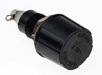 fx0365 Bulgin 6.3A Panel Mount Fuse Holder for 5 x 20mm Fuse, 1P, 250V ac