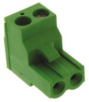 796634-2 TE Connectivity, 5.08mm Pitch, 2 Way, Pluggable Terminal Block, Plug, Cable Mount, Screw Down Termination,