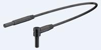 659577-100-21 Staubli 2 mm Connector Test Lead, 10A, 600V, Black, 1m Lead Length