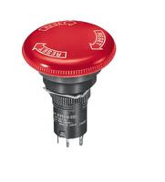 a165e-s Omron A165E Series Twist Release Emergency Stop Push Button, Panel Mount, 16mm Cutout, IP65
