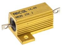 hs25-25k-j Arcol, 25kΩ 25W Wire Wound Chassis Mount Resistor HS25 25K J ±5%