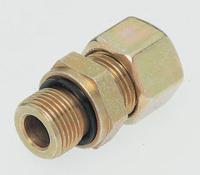 ge08lr38edcf Parker GE-R-ED Series Straight Threaded Adaptor, G 3/8 Male to Push In 8 mm, Threaded-to-Tube Connection Style