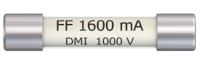 690013 Staubli 1.6A FF Cartridge Fuse, 6.3 x 32mm