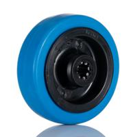 ufr100x34-12lm44-blue Tente Blue Rubber Abrasion Resistant Trolley Wheel, 160kg