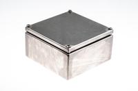 749-1860 RS PRO Unpainted Stainless Steel Terminal Box, IP66, 150 x 80 x 150mm