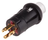 820-7537 RS PRO Illuminated Miniature Push Button Switch, Momentary, PCB, 8mm Cutout, SPST, Blue LED, 30V dc