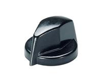 a1311860 OKW 18.8mm Black Potentiometer Knob for 6mm Shaft Round Shaft, A1311860