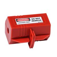 plug-lockout-110-volt-w-danger-labels Brady Red 2-Lock Polypropylene Electrical Plug Lockouts, 9.14mm Shackle