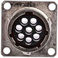 ut00128sh6 Souriau Sunbank by Eaton, UTO 8 Way Wall Mount MIL Spec Circular Connector Receptacle, Socket Contacts,Shell Size 12,