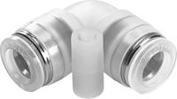 npqp-l-q12-e-fd-p10 Festo Elbow Tube-toTube Adaptor, Push In 12 mm to Push In 12 mm, Tube-to-Tube Connection Style, 133109