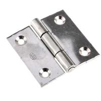 726-4125 RS PRO Stainless Steel Butt Hinge, Screw Fixing, 50mm x 50mm x 2mm