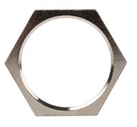 52103250 Lapp Silver Nickel Plated Brass Cable Gland Locknut, PG21 Thread