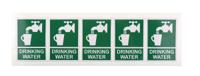 776-0976 RS PRO Vinyl Green/White Drinking Water Label, H70 mm W50mm