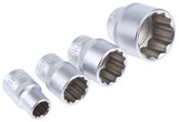 229-7278 RS PRO 32-Piece Metric 1/2 in Deep Socket/Standard Socket Set with Ratchet, 6 point; 12 point