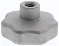 478-983 RS PRO Silver Multiple Lobes Clamping Knob, M8, Threaded Through Hole