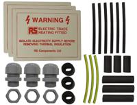 665-7481 RS PRO Self Regulating Trace Heating Kit, 13W/m, 240V ac, Maximum of +100 (Un-Energised) °C, 20m