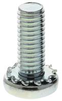278-786 RS PRO M6 x 16mm Zinc Plated Steel Pan Head Sems Screw, External Tooth Washer