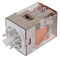 601280480040 Finder Plug In Power Relay, 48V ac Coil, 10A Switching Current, DPDT