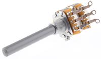 27esa503mmf50n TE Connectivity 27 50kΩ Rotary Potentiometer 2-Gang Panel Mount, 27ESA503MMF50N
