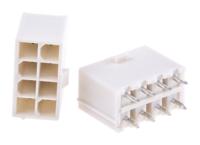 39-28-8080 Molex Mini-Fit Jr Series Straight Through Hole PCB Header, 8 Contact(s), 4.2 mm Pitch, 2 Row, Shrouded