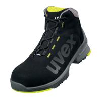 8545808 uvex 1 Black, Grey, Yellow ESD Safe Composite Toe Capped Unisex Safety Boots, UK 13, EU 48